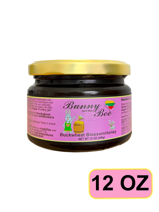Buckwheat Blossom Honey - 12oz - Bunny And The Bee - Raw Natural Honey